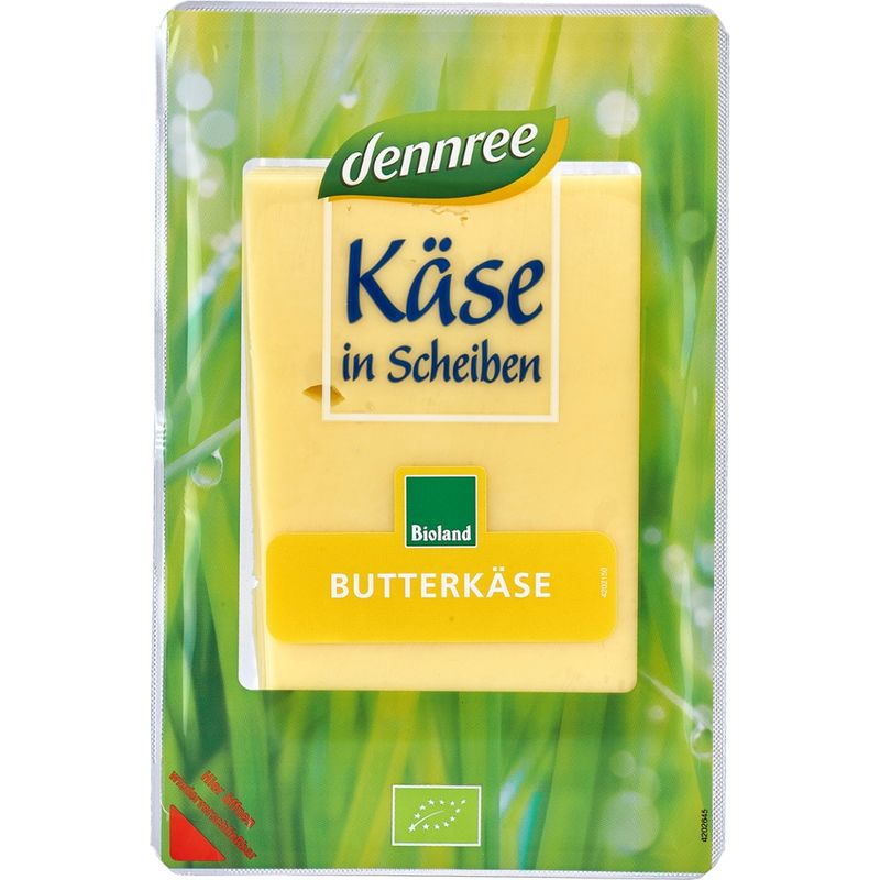 dennree Butterkäse, in Scheiben, 48% Fett i. Tr. - Produktbild