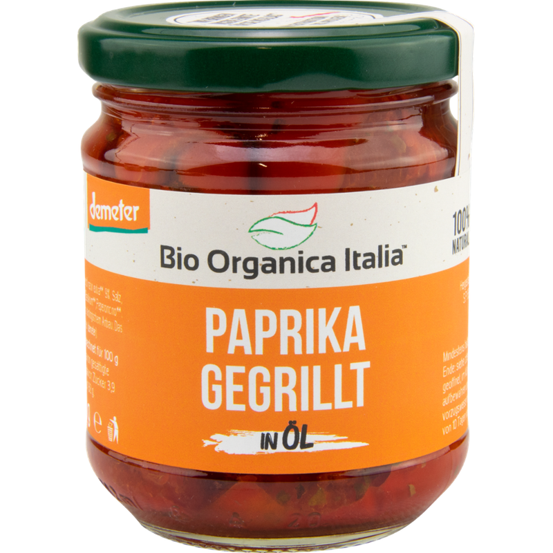 Bio Organica Italia Bio Organica Italia Paprika in Öl DEMETER 190 g - Produktbild
