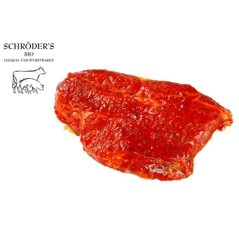 Schröder's Bio Fleisch- und Wurstwaren Nackensteak Barbecue 180 g - Produktbild