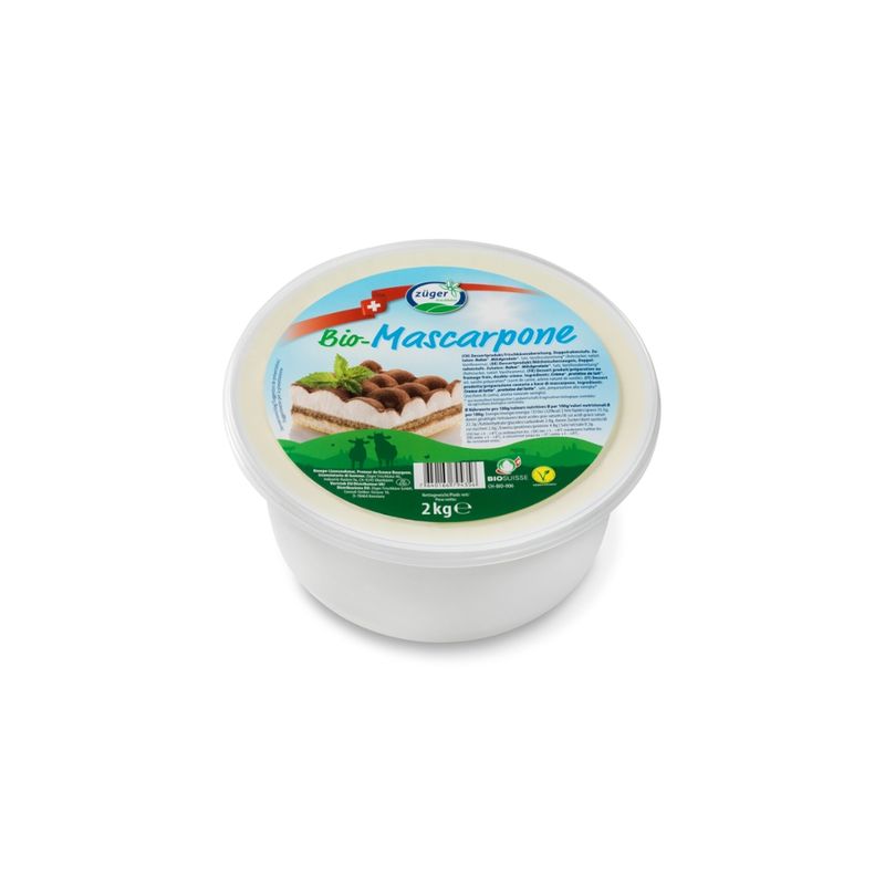 Züger Frischkäse AG Züger Bio Mascarpone Crème 2kg - Produktbild