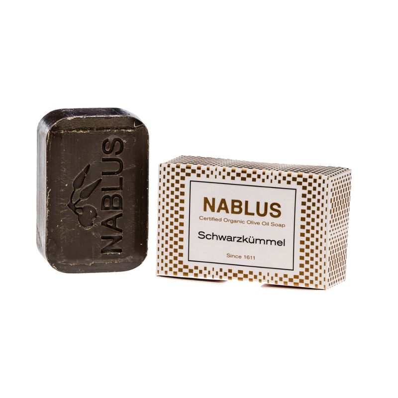 Nablus Soap Olivenölseifen Nablus Soap Natürliche Olivenseife Schwarzkümmel - Produktbild