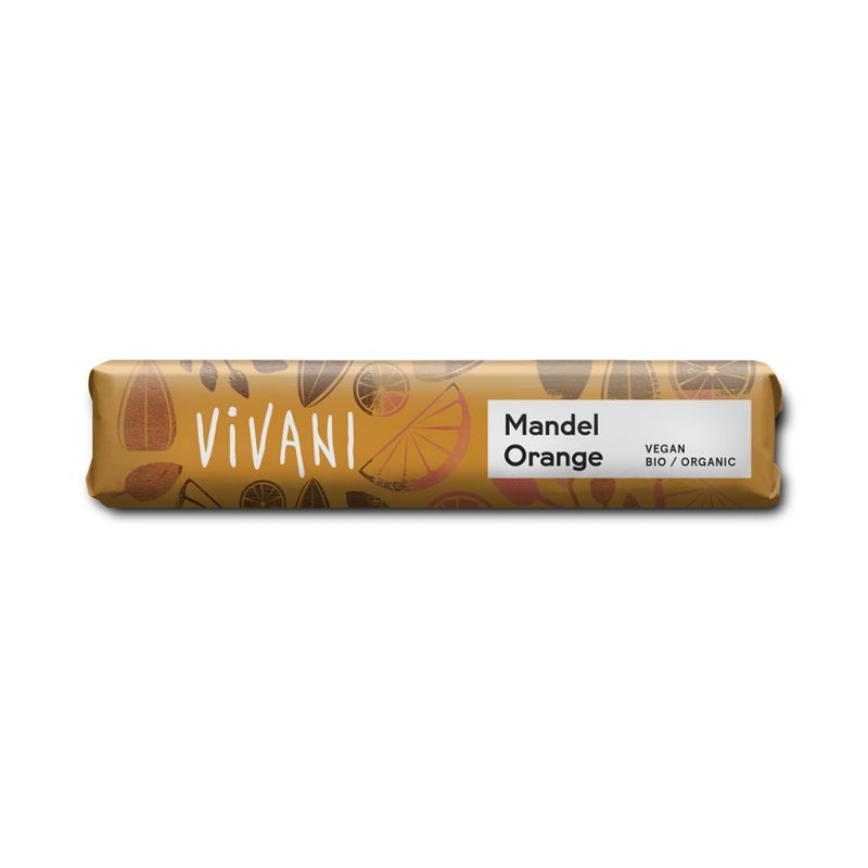 Vivani Mandel Orange Riegel - mit Reisdrink - Produktbild