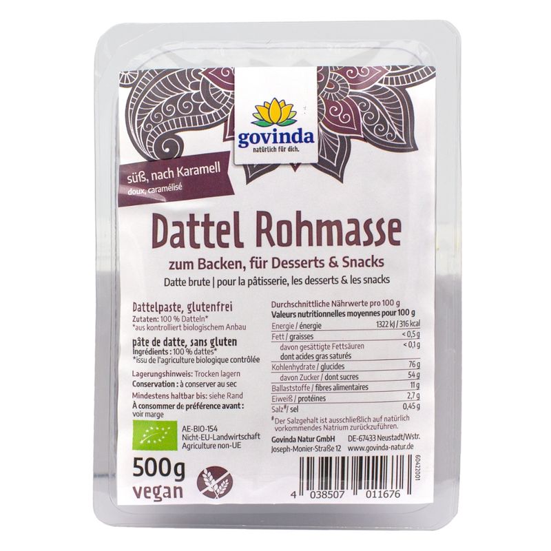 Govinda Dattelpaste - Produktbild