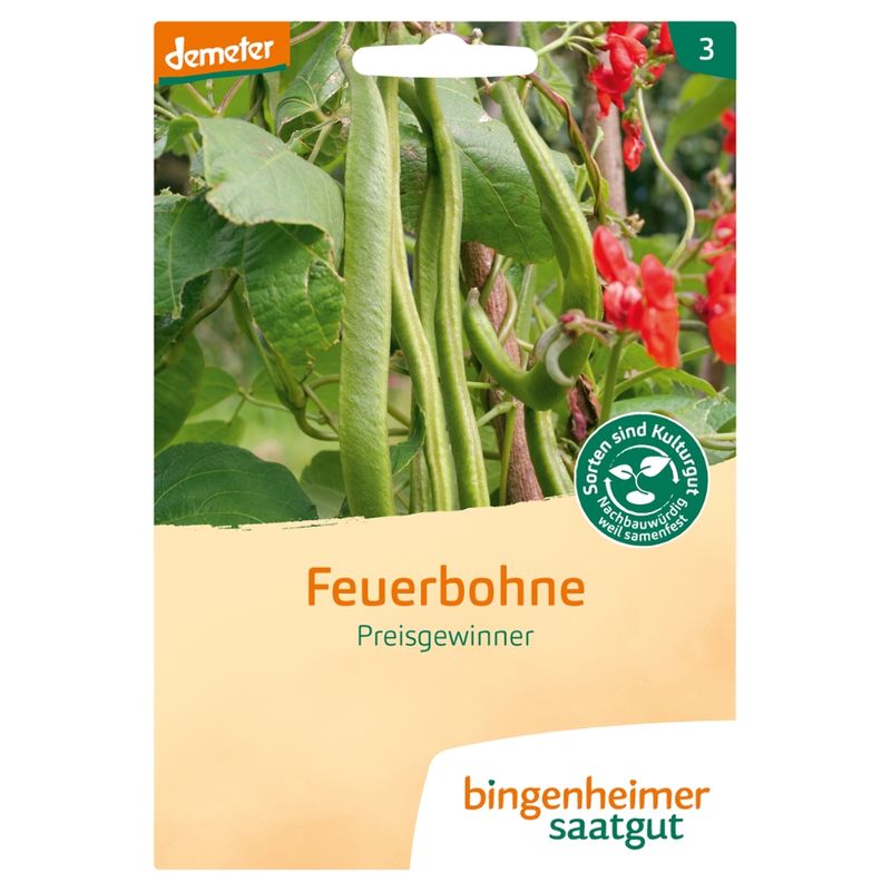 Bingenheimer Saatgut Preisgewinner - Feuerbohne (Saatgut) - Produktbild