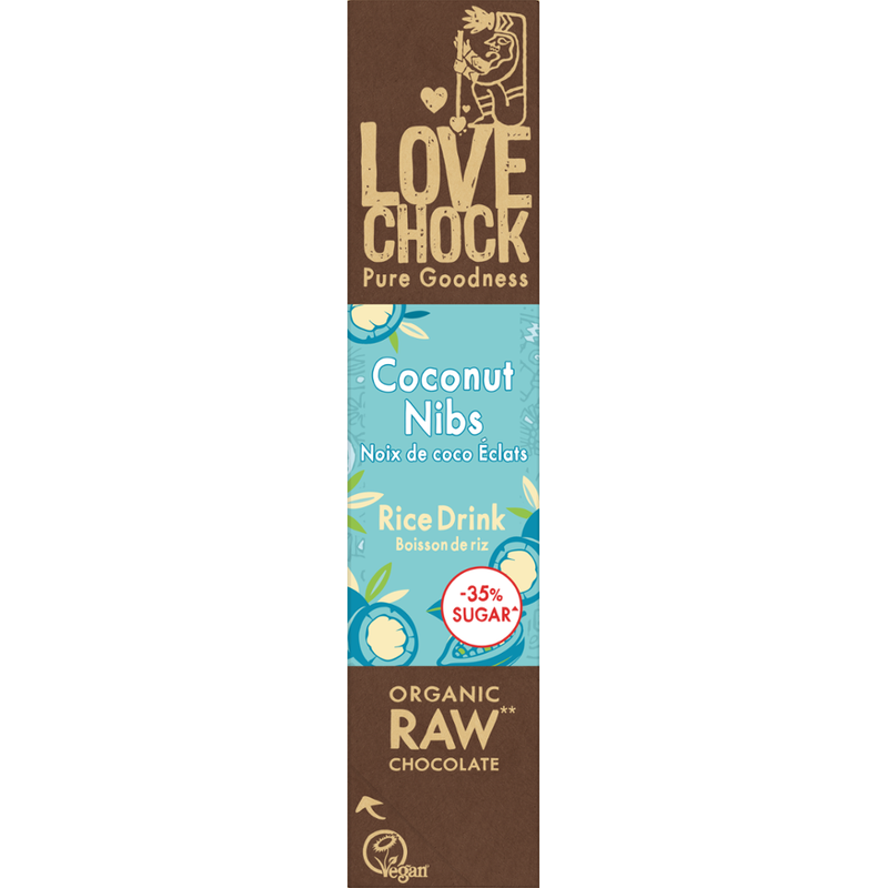 Lovechock B.V. Lovechock barre L♥it Végan Coco Éclats de Cacao 68% - Produktbild