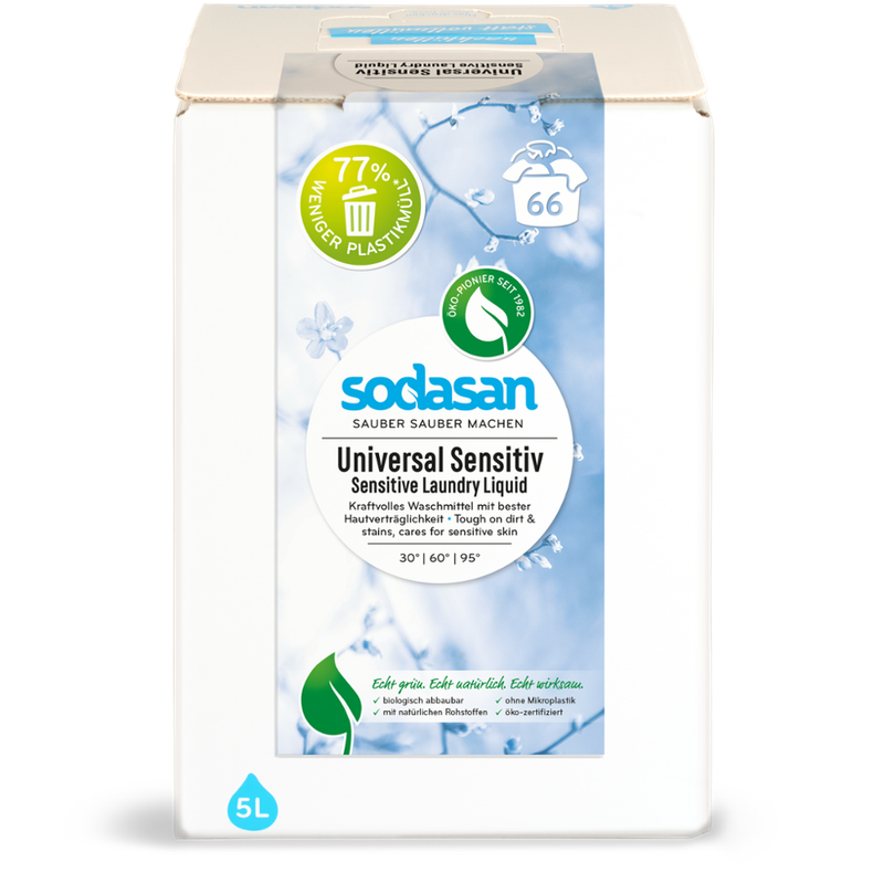 sodasan Laundry Liquid Sensitive 5l BiB - Produktbild