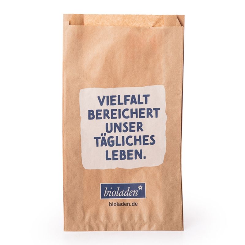 bioladen b*Papiertüten klein für die Theke 16x6x28cm - Produktbild