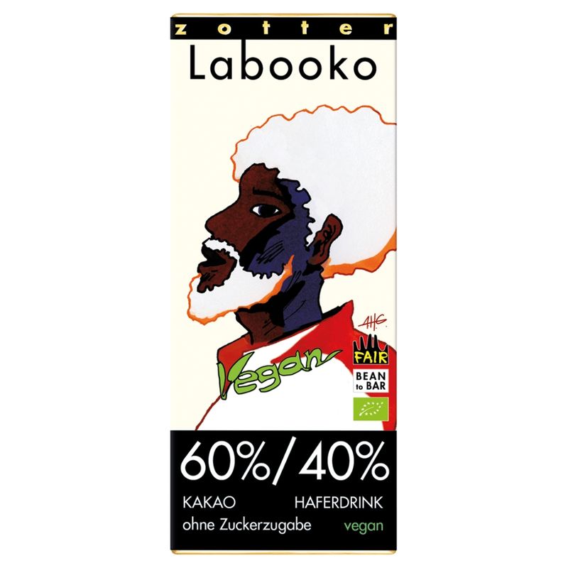 Zotter Schokolade Labooko Kakao-Haferdrink 60%/40% ohne Zuckerzugabe vegan - Produktbild