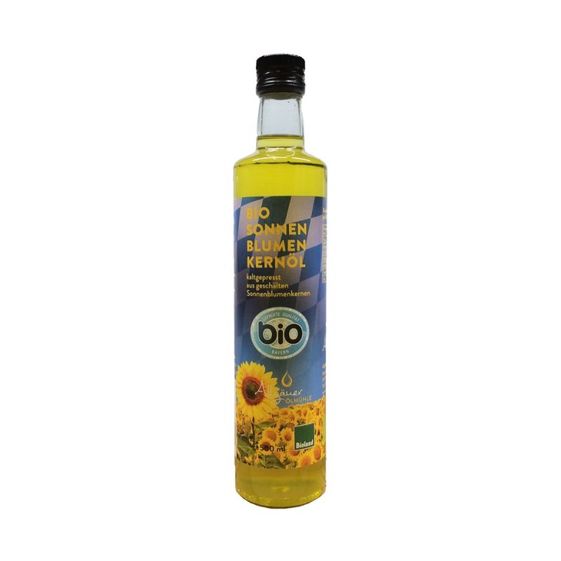 Allgäuer Ölmühle BayernBio Sonnenblumenkernöl 500 ml - Produktbild