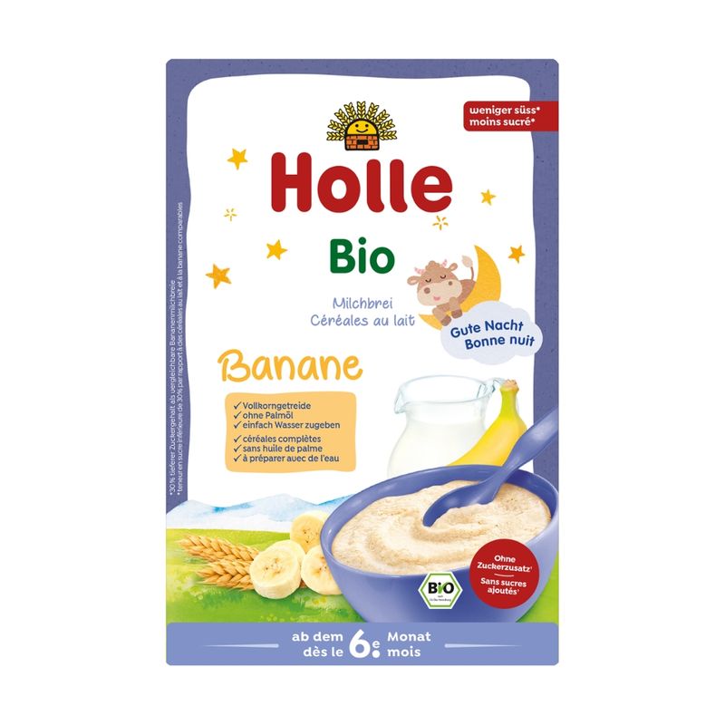 Holle  Bio-Milchbrei Banane - Produktbild