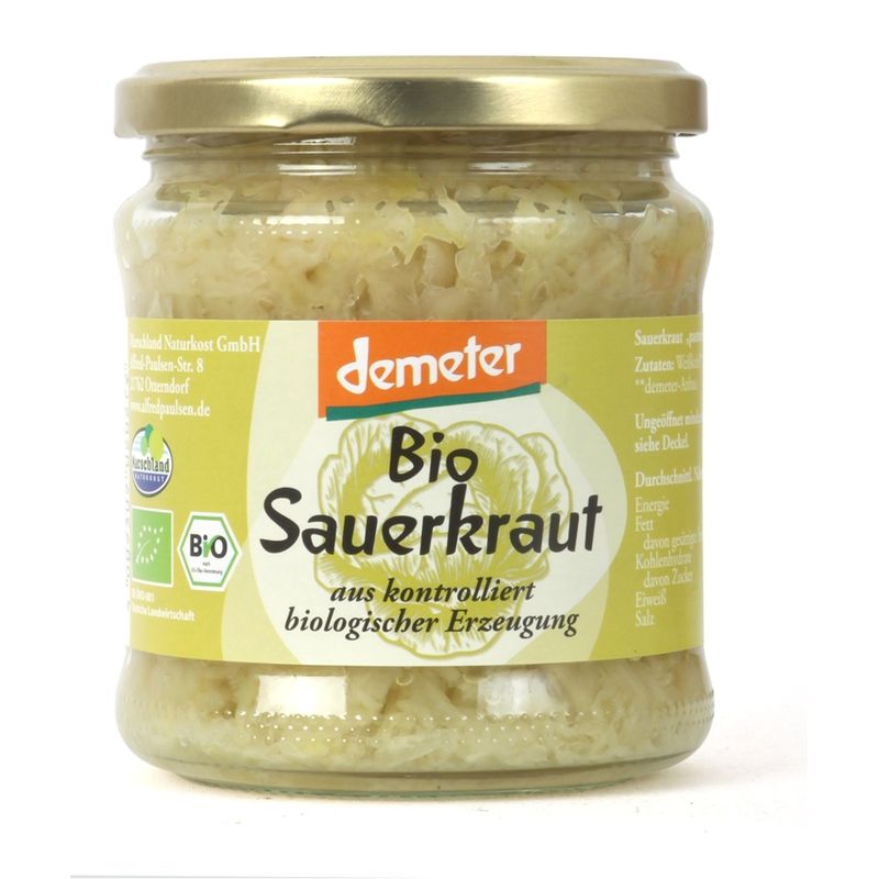 Marschland  demeter Bio-Sauerkraut 370 ml Gl. MARSCHLAND - Produktbild