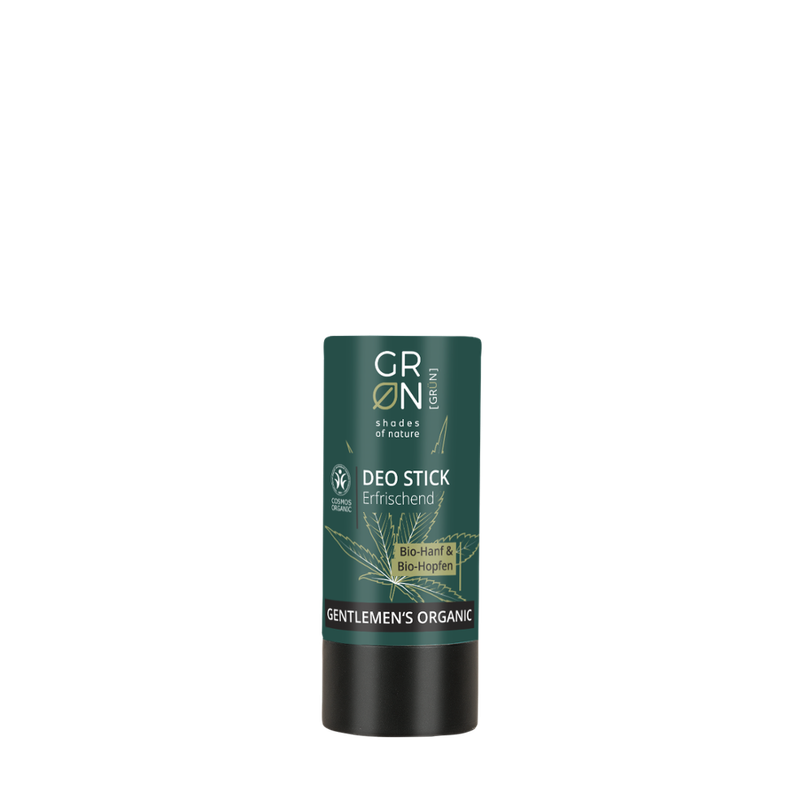 GRN GRN [GRÜN] Deo Stick Erfrischend Bio-Hanf & Bio- Hopfen - Gentlemen's Organic - Produktbild