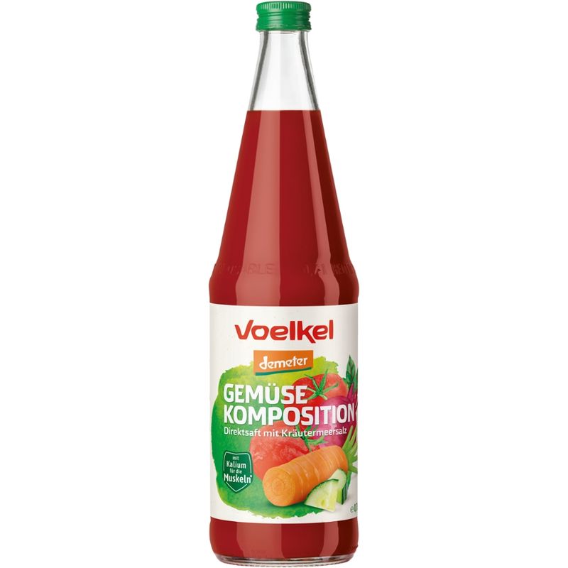 Voelkel Gemüse  Komposition Direktsaft mit Kräutermeersalz - Produktbild