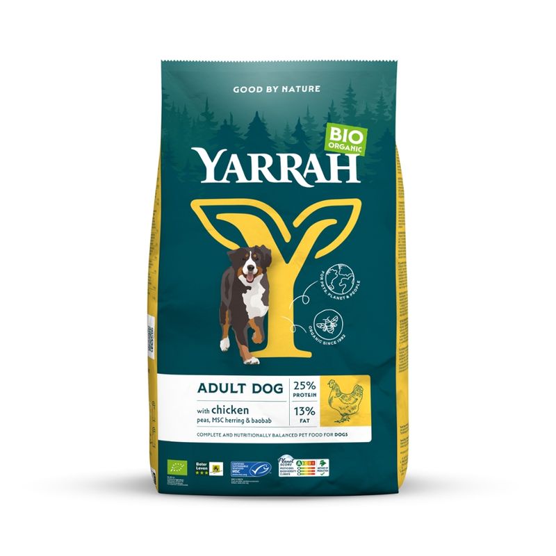 Yarrah Organic Petfood Yarrah Bio Hund Trockenfutter Erwachsene Huhn - Produktbild