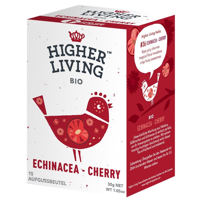 Higher Living Kräutertee Echinacea - Cherry - Produktbild