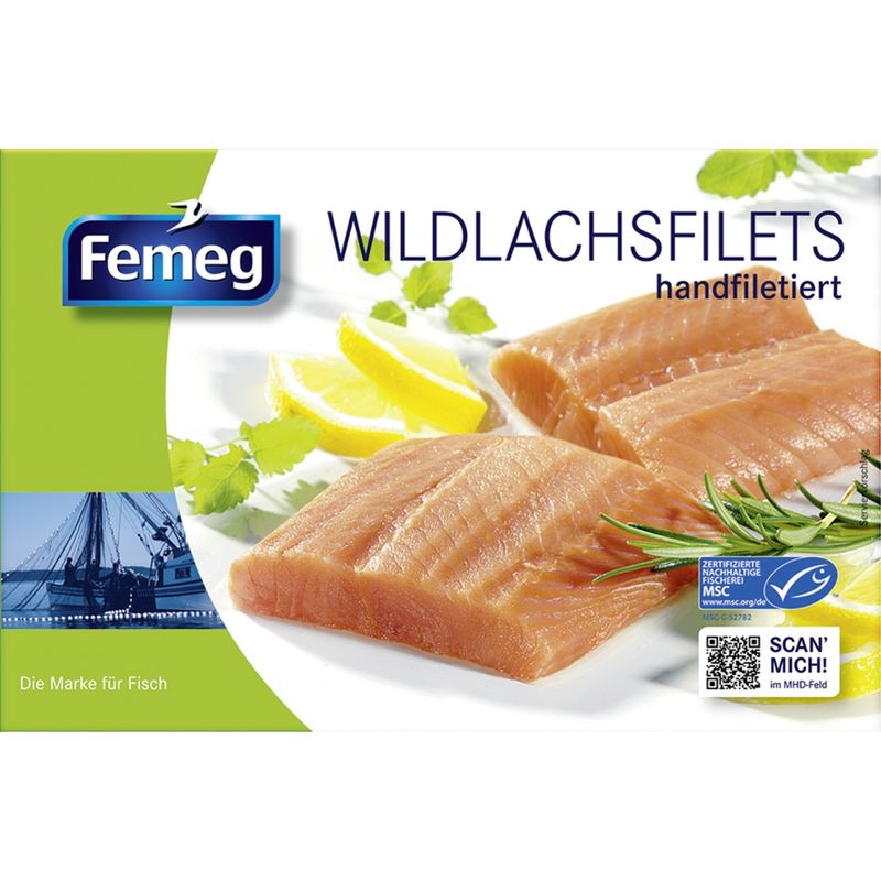 Femeg FEM MSC Wildlachsfilet grün 250g - Produktbild