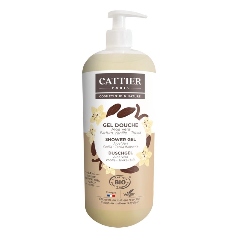 Cattier Paris Cattier Duschgel Aloe Vera Vanille-Tonka Duft - Produktbild