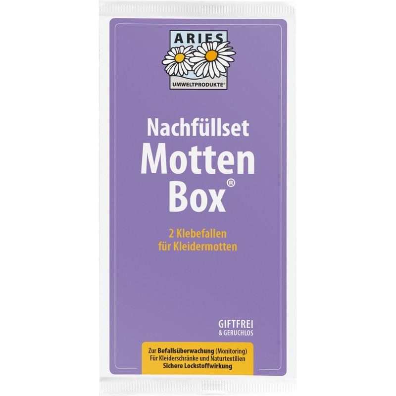 Aries Nachfüllset Mottenbox 2 Klebefallen für Kleidermotten - Produktbild