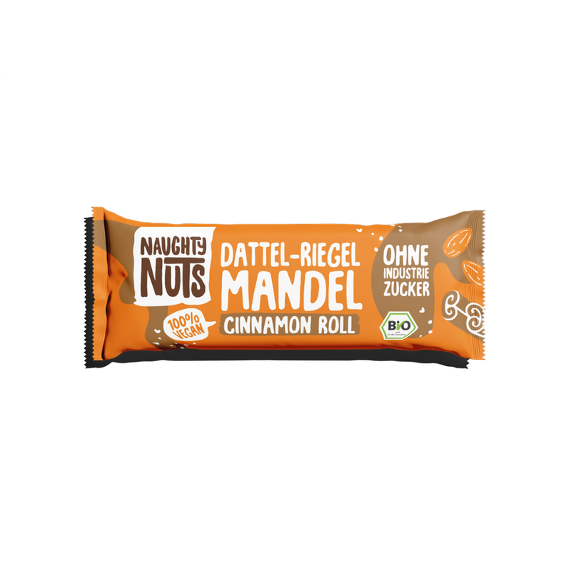 Naughty Nuts Bio-Riegel Dattel-Mandel-Cinnamon Roll, 30 g - Produktbild