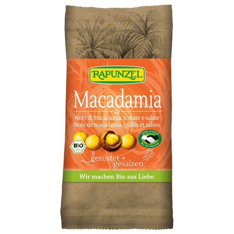 Rapunzel Macadamia Nusskerne geröstet, gesalzen HIH - Produktbild