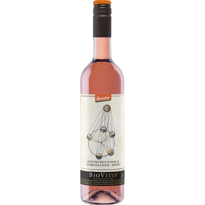 Biovitis Biovitis Demeter Spätburgunder/Dornfelder Rosé Qualitätswein trocken Bio Vegan 0,75 l - Produktbild