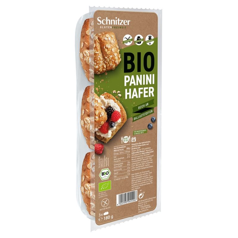 Schnitzer GLUTENFREIHEIT Bio Panini Hafer - Produktbild