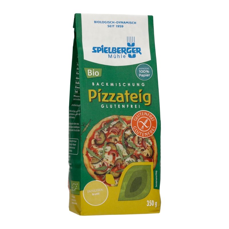 Spielberger Mühle Pizzateig Backmischung, glutenfrei, kbA - Produktbild