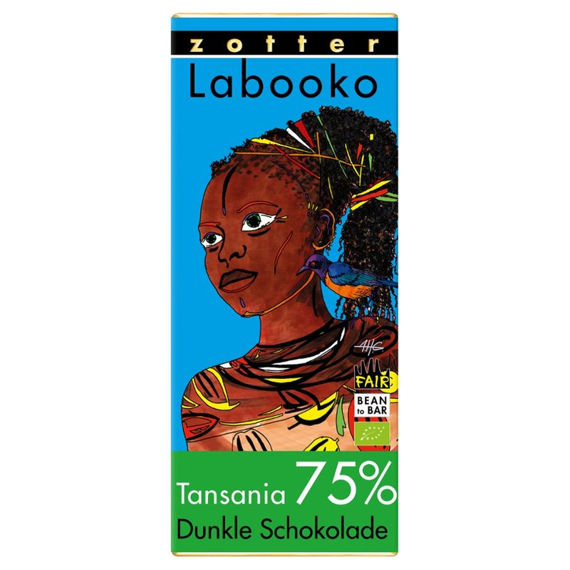 Zotter Schokolade Labooko - 75% Tansania - Produktbild