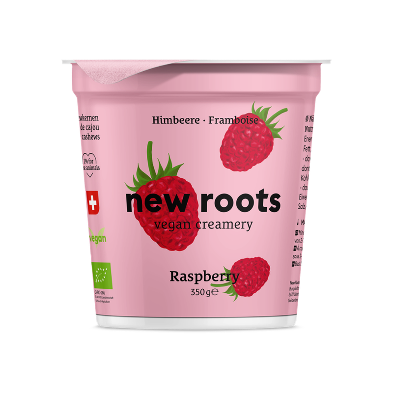 New Roots Pflanzliche Alternative zu Himbeerjoghurt, aus Cashewkernen - Produktbild