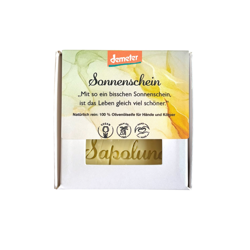Sapoluna Demeter Olivenöl-Seife Sonnenschein - Produktbild