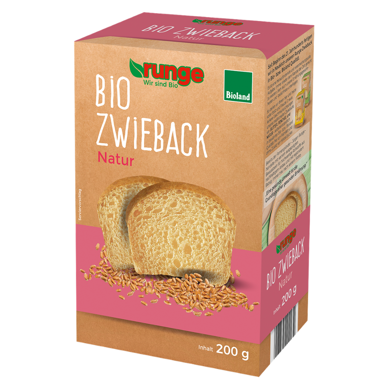 Runge runge Bioland Zwieback Natur - Produktbild