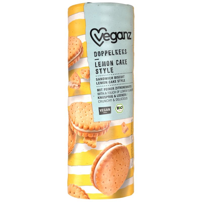 Veganz BIO Veganz Doppelkeks Lemon Cake Style 330g - Produktbild