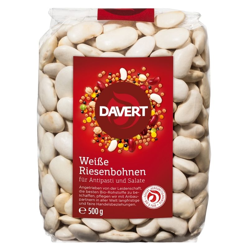 Davert Weiße Riesenbohnen 500g - Produktbild