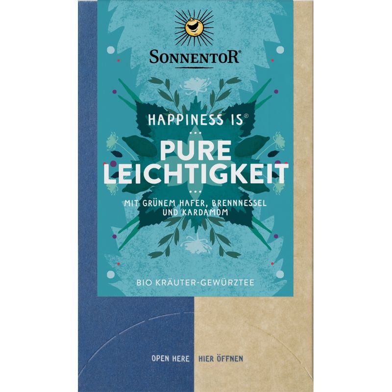 Sonnentor Pure Leichtigkeit Tee Happiness is®, Doppelkammerbeutel - Produktbild