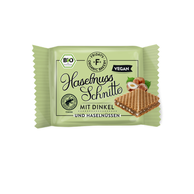 Friday's Organic Bakery  Friday's Organic Bakery Dinkel Haselnuss-Schnitte - Produktbild