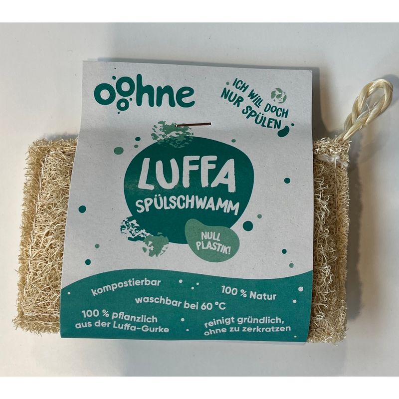 ooohne ooohne Luffa-Schwamm zum Spülen und Putzen (100% plastikfrei) - Produktbild