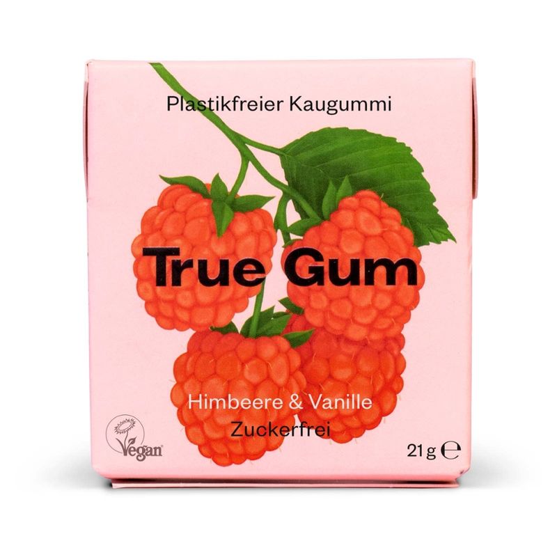 True Gum True Gum - Himbeere & Vanille, 21g - Produktbild