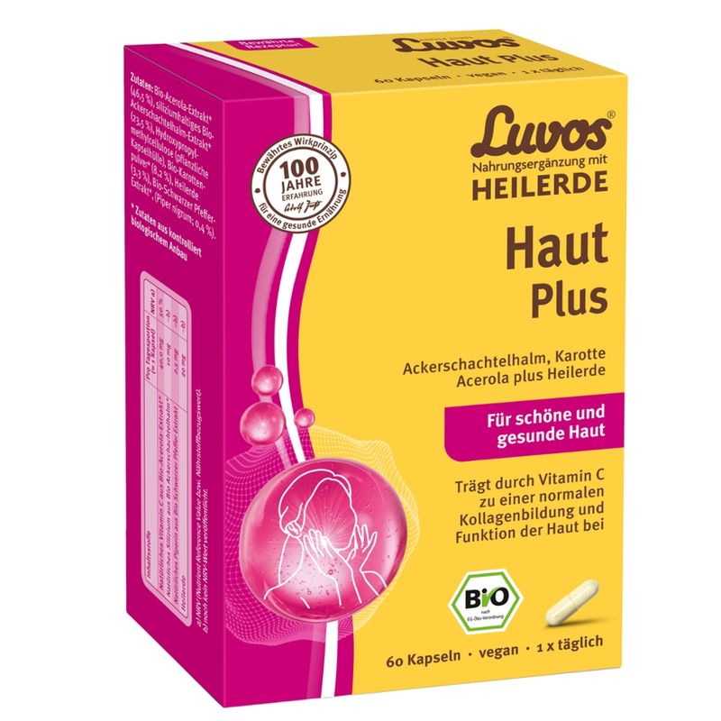 Luvos Nahrungsergänzung mit Heilerde Luvos Haut Plus Kapseln - Produktbild