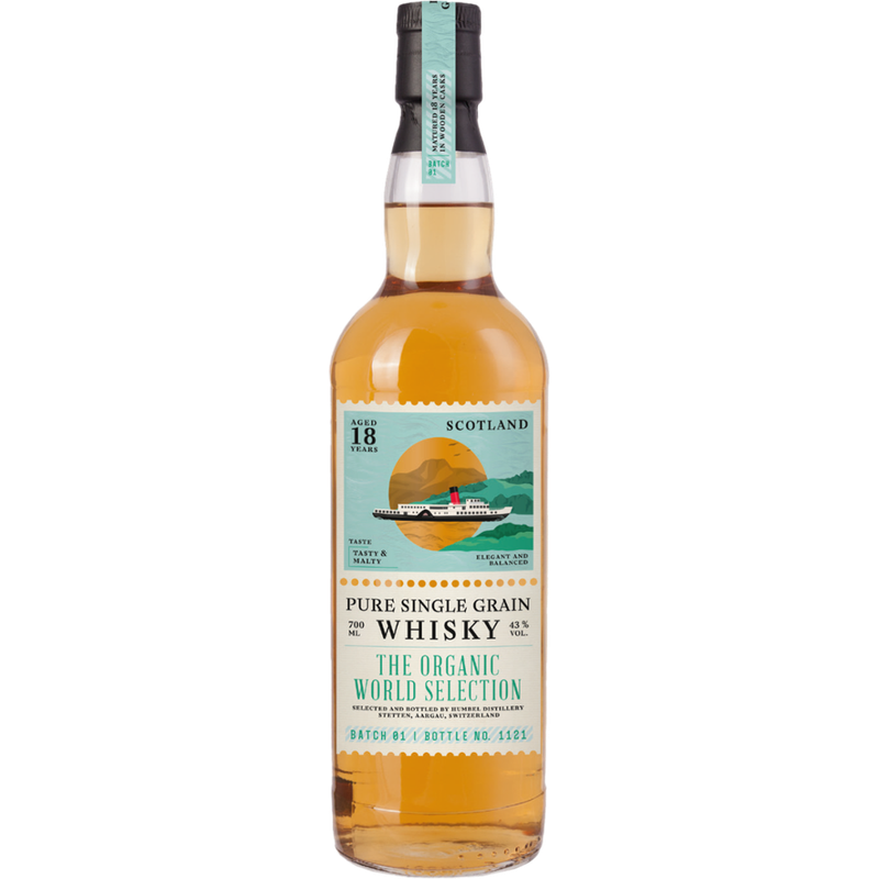 Humbel The Organic World Selection I 18YO Organic Scotch Single Grain Whisky 70cl - Produktbild