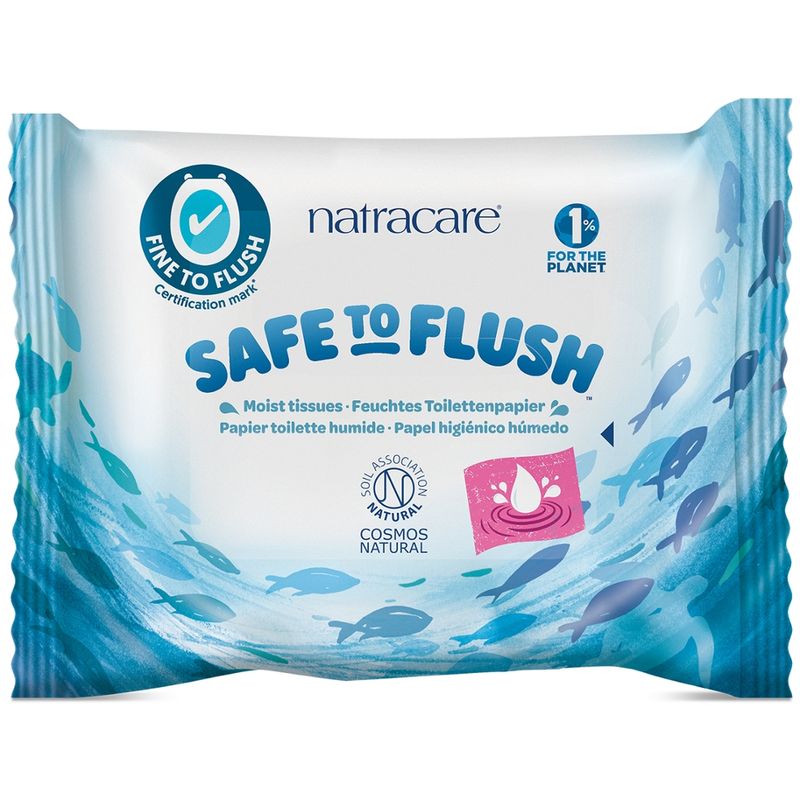 Natracare Feuchtes Toilettenpapier - Safe to Flush 30 St - Produktbild