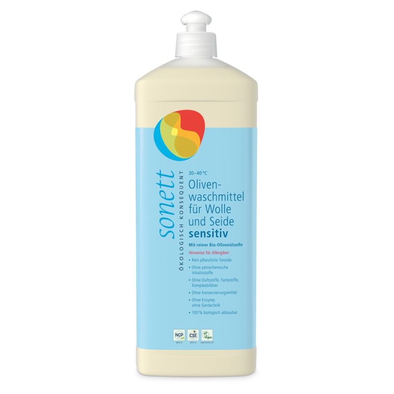 SONETT Olivenwaschmittel für Wolle und Seide sensitiv 20-40°C - Produktbild