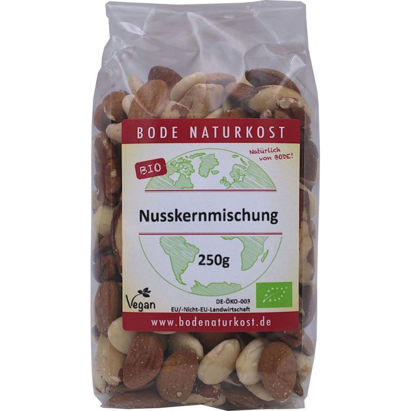 Bode Naturkost Nusskernmischung bio 6x250g mit Pekannusskernen - Produktbild