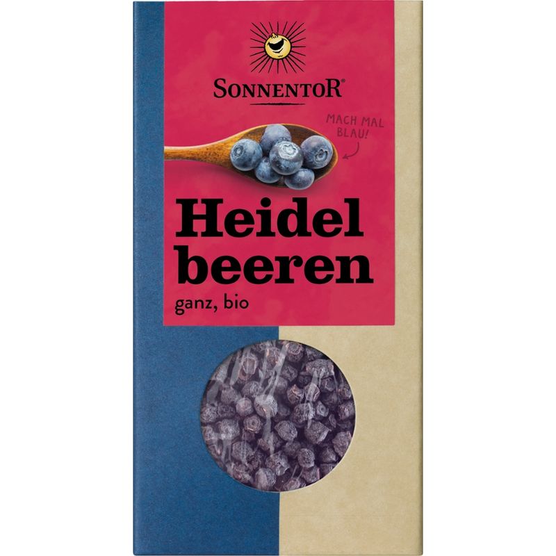 Sonnentor Heidelbeeren ganz, Packung - Produktbild
