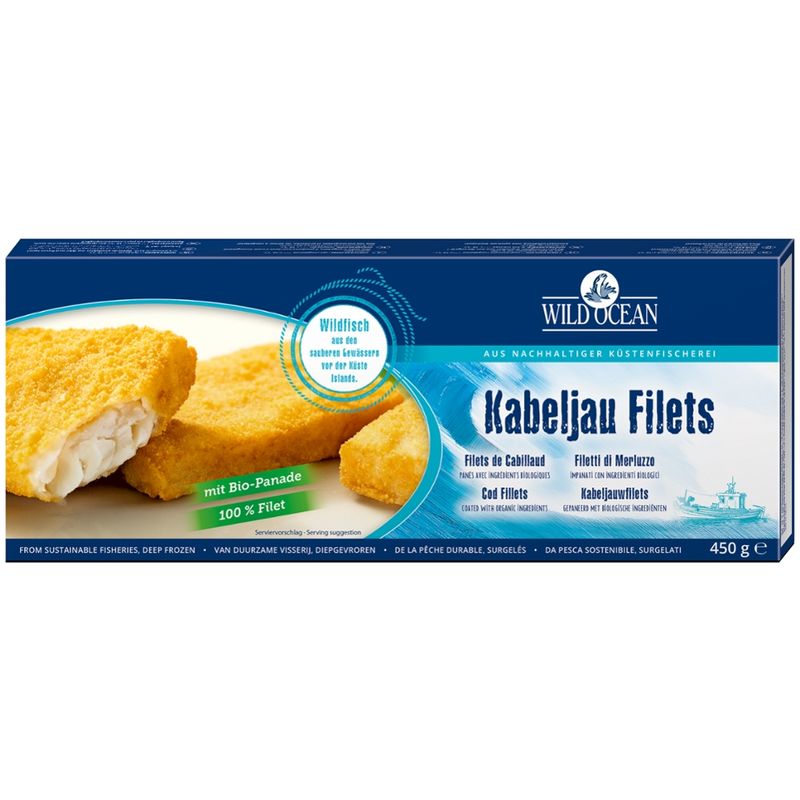 Wild Ocean Kabeljau Filets mit Bio-Panade - Produktbild