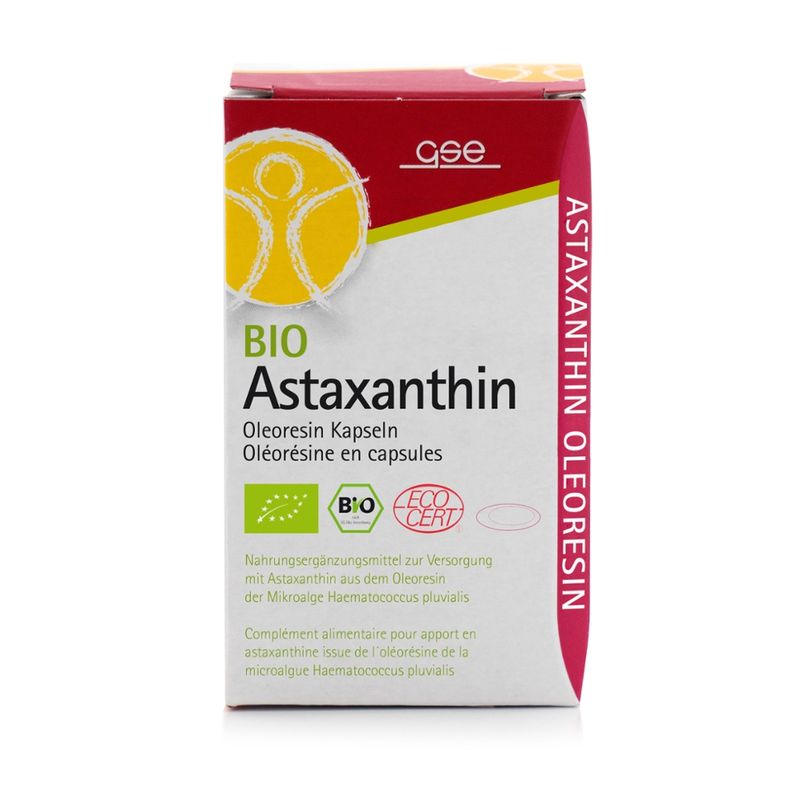 GSE  Astaxanthin Oleoresin (Bio), 60 Kapseln à 780 mg - Produktbild