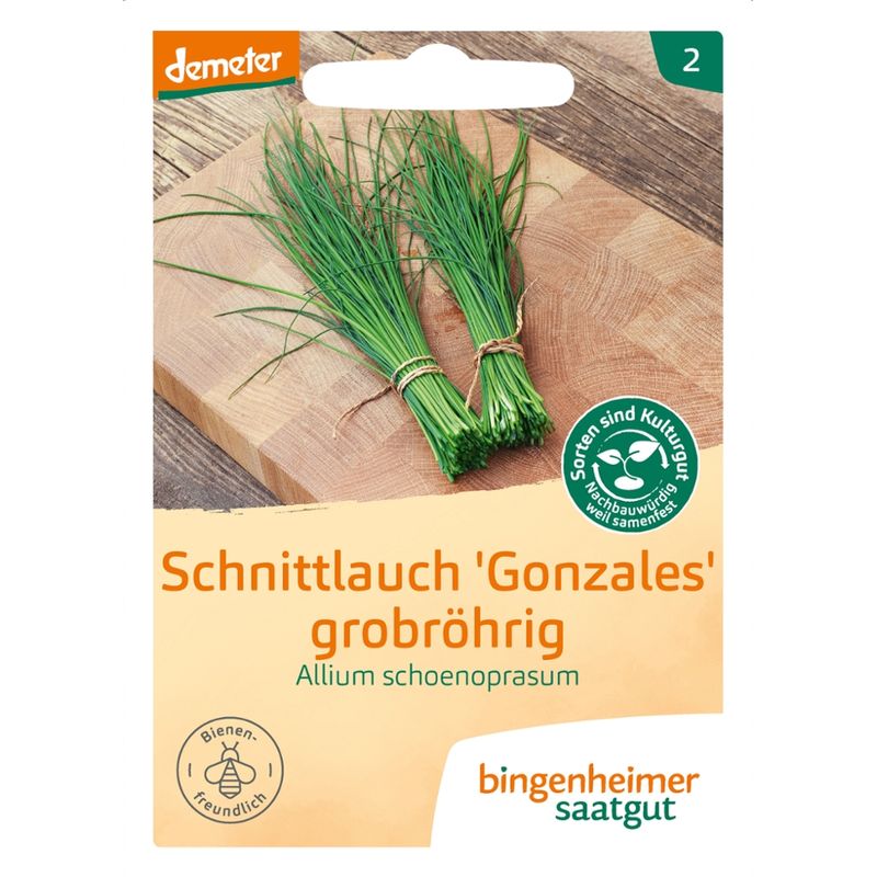 Bingenheimer Saatgut Gonzales Schnittlauch grobröhrig - Kräuter (Saatgut) - Produktbild