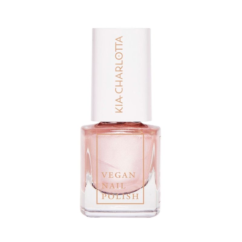 Kia-Charlotta Kia-Charlotta, Veganer Nagellack Receive (Perlenpink), Bis zu 87% natürlich, 100% pflanzliche Lösungsmittel, Zertifiziert Vegan, Made in Germany, Premium Qualität, 5ml - Produktbild