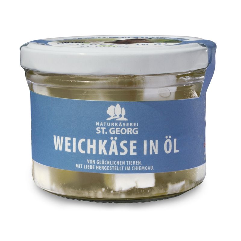St. Georg Naturkäserei Bio-Weichkäse in Öl Natur aus Ziegen- und Stutenmilch - Produktbild