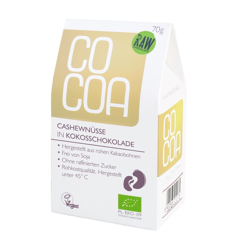 Cocoa Cocoa Cashews in Kokosschokolade raw & vegan - Produktbild