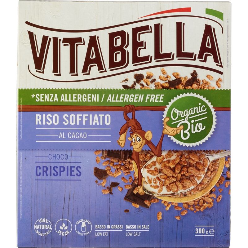 Vitabella Vitabella Bio Schoko-Reis Crispies glutenfrei - Produktbild